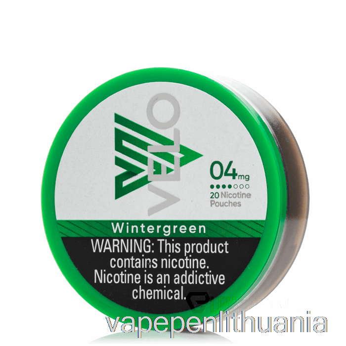 Velo Nikotino Maišeliai - Wintergreen 4mg Vape Skystis